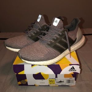 Grey/pink ultra boost